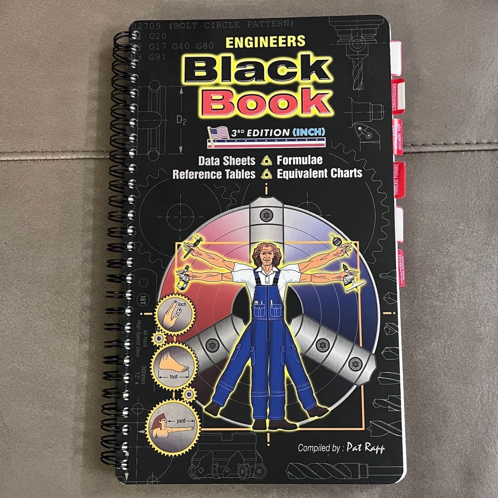 Engineers Black Book 3rd Edition Inch Reference Guide Pat Rapp Manual Workshop
